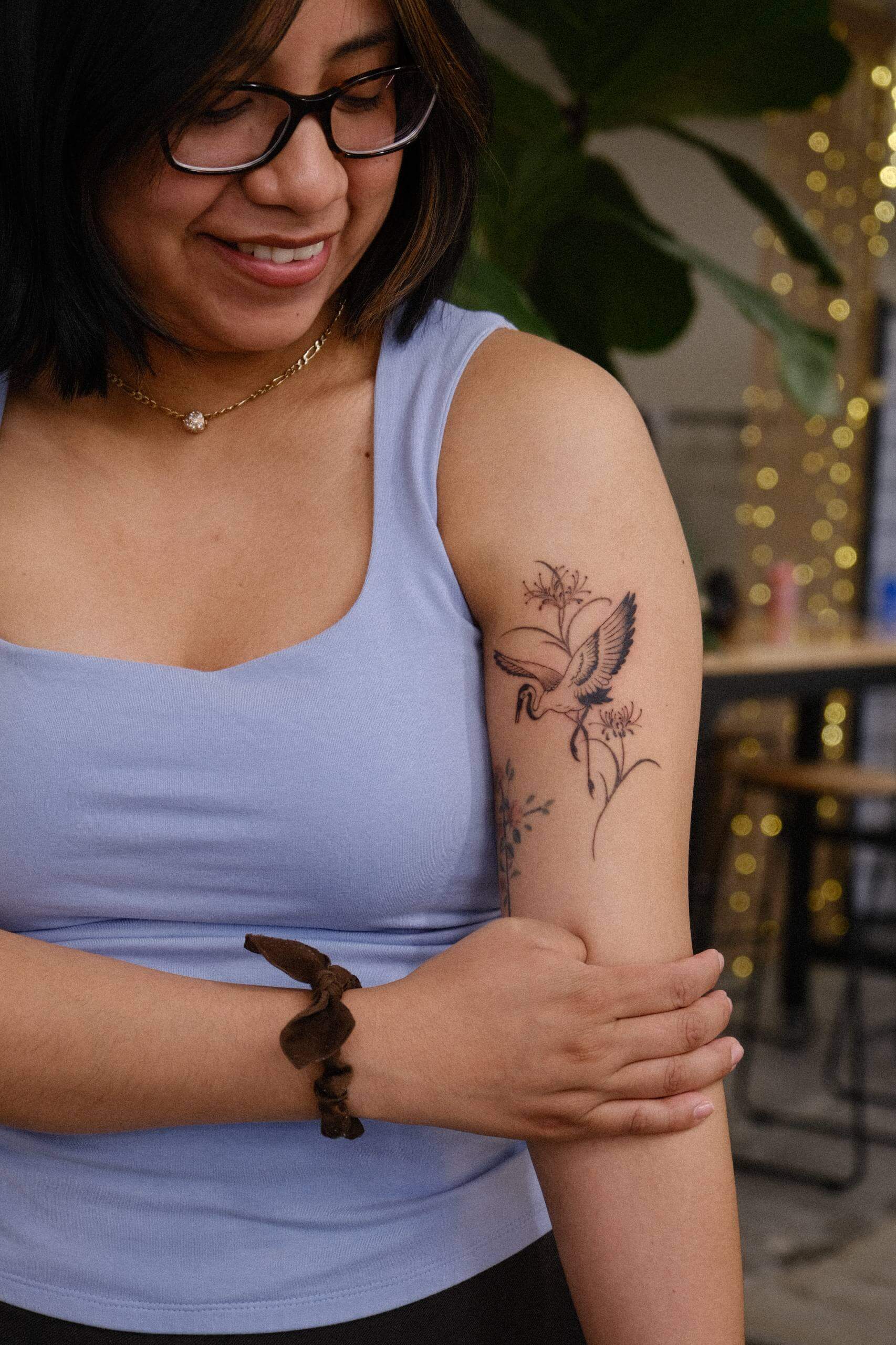 Fine-Line Tattoo Detail by Yuri